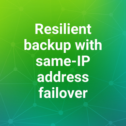 Resilient backup with same-IP address failover